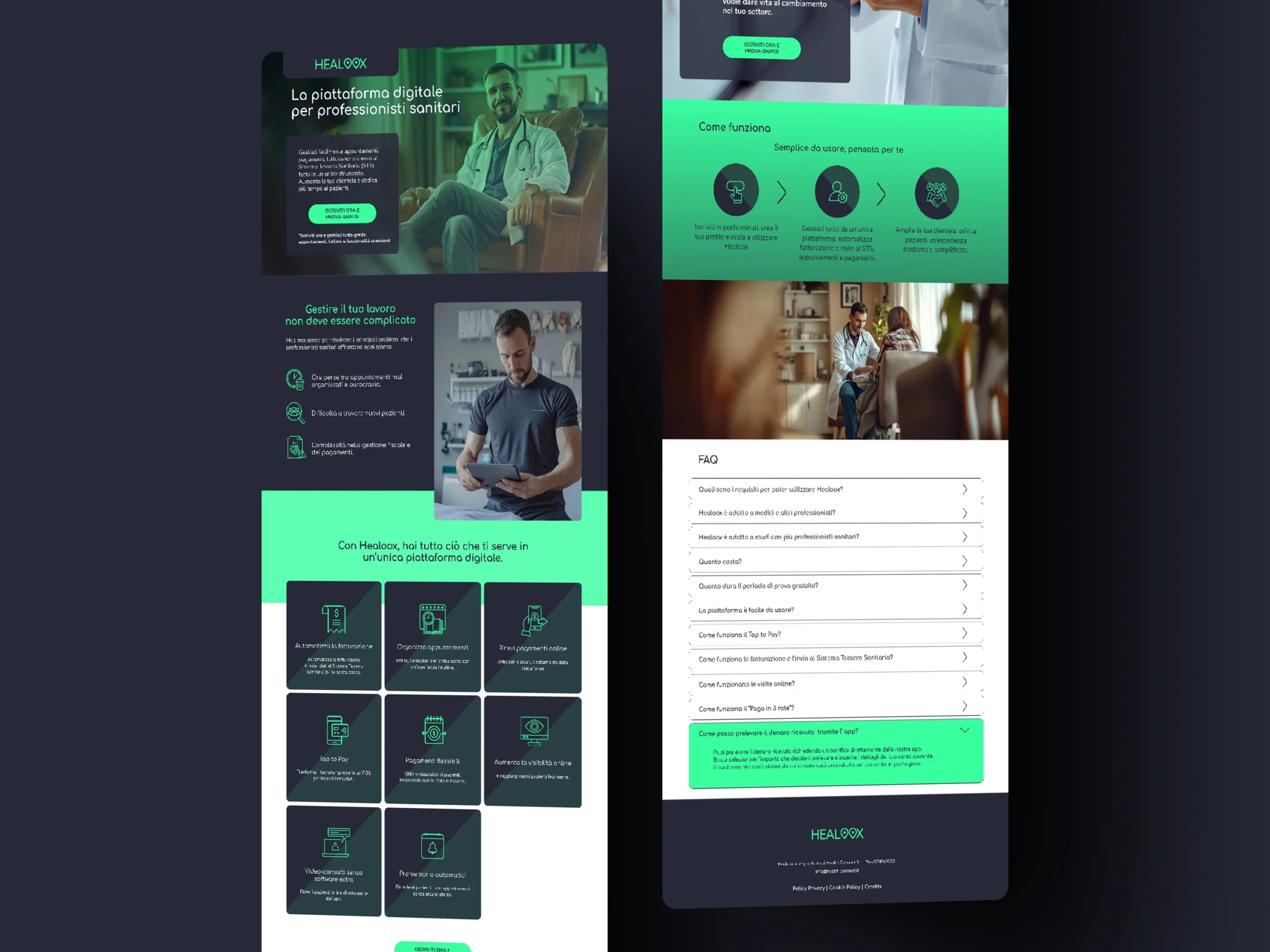 Healoox Landing Page